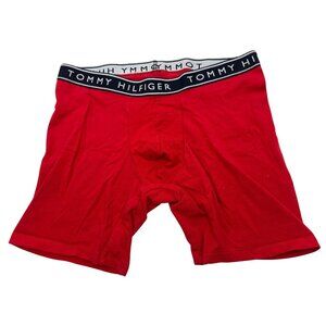 Tommy Hilfiger Mens Red Cotton Stretch Boxer Briefs Medium 28o